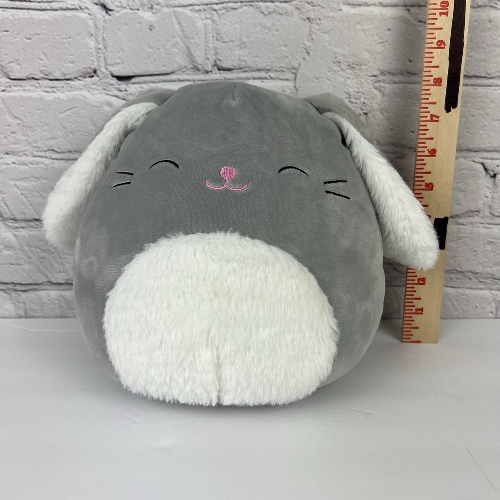 2019 KellyToy 8"‎ Squishmallows Blake Gray Bunny Rabbit Plush Cuddle Toy Easter
